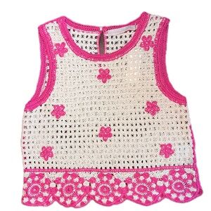 Kittenish Flag & Anthem Crochet top